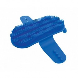 Kartáč na čištění koní, velký, oválný, zelený