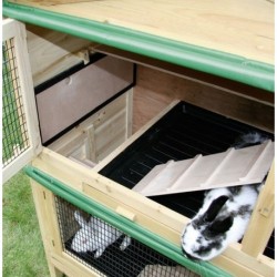 Králíkárna dvouposchoďová APPARTMENT - kotec pro králíky 118x61x130 cm