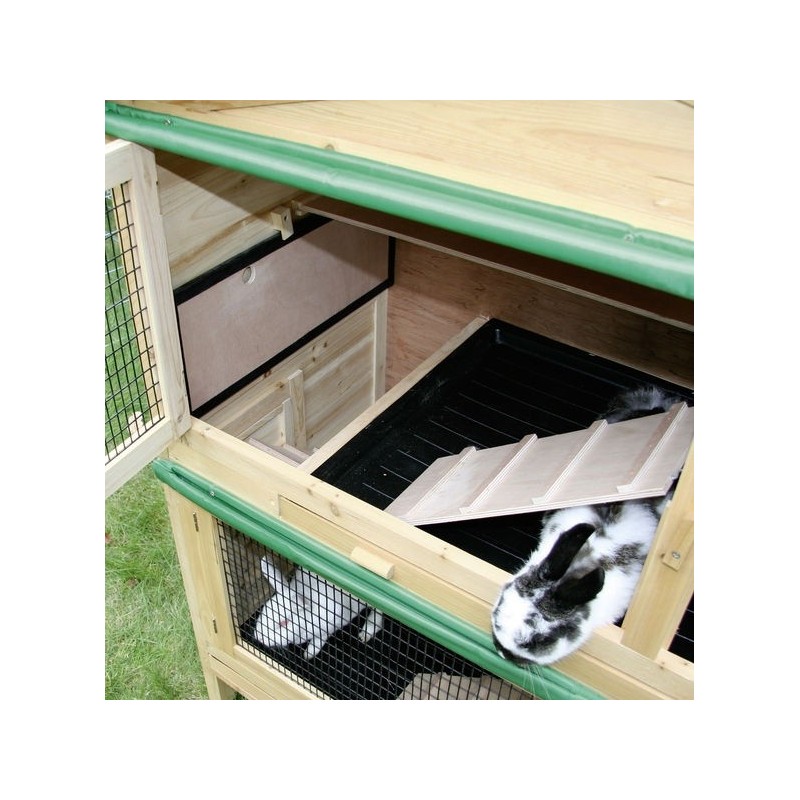 Králíkárna dvouposchoďová APPARTMENT - kotec pro králíky 118x61x130 cm