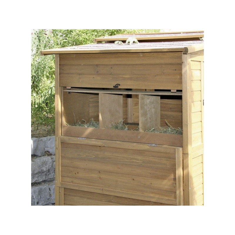 Kurník pro slepice dvoupatrový, s výběhem, 222x115x200cm, vč. dopravy