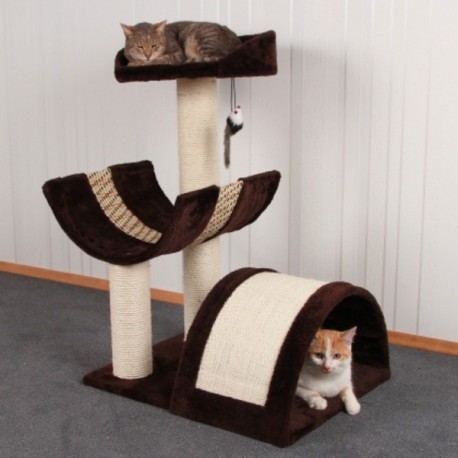 Škrabadlo pro kočky SAFARI XL - odpočívadlo, hnědá
