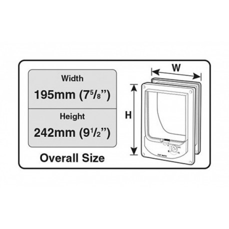 Dvířka pro kočku magnetická Cat Mate 4-way Cat-Flap, bílá