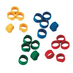 Kroužky na slepice, spirálové, 4 barvy, 20 mm - prodej po  1ks