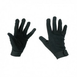 Jezdecké rukavice Jersey, černé, velikost XL