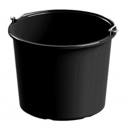 Kbelík krmný plastový STRONG 12 l, černý