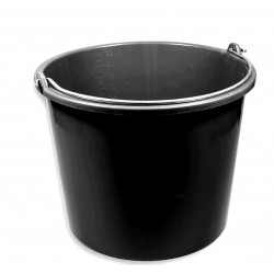 Kbelík krmný plastový 12 l, černý