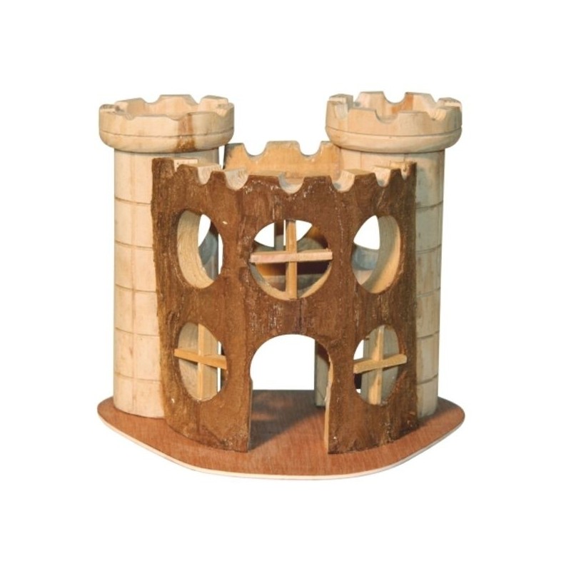 Domek a prolézačka pro křečky a malé hlodavce HRAD, 17 x 15 x 12 cm Domek a prolézačka pro křečky a malé hlodavce HRAD, 17 x 15 x 12 cm