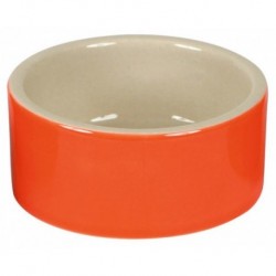 Miska na krmivo keramická, kulatá, 250 ml barevný mix