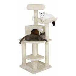 Škrabadlo pro kočky Zirkonia, rohové, béžové, 50 x 50 x 130 cm