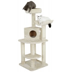 Škrabadlo pro kočky Zirkonia, rohové, béžové, 50 x 50 x 130 cm