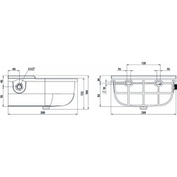 Napáječka hladinová S522, plastová, pro ovce, kozy, dobytek a koně