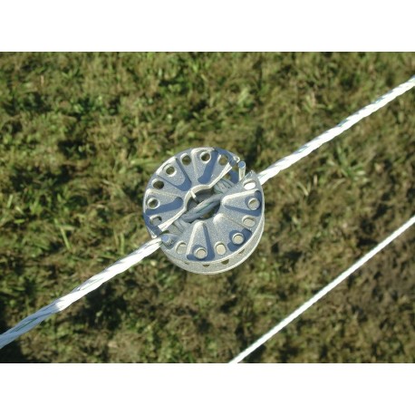 Napínák drátu pro elektrický ohradník, průběžný, kolečkový