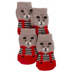 Ponožky pro psy BRUNO pletené, protiskluzové, vel. L