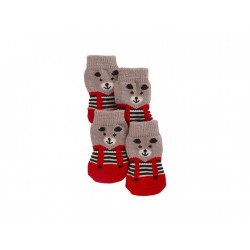 Ponožky pro psy BRUNO pletené, protiskluzové, vel. S