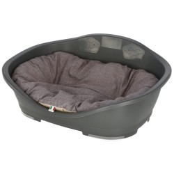 Polštář LONETA pro psy, šedo-hnědý