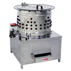 Elektrická škubačka drůbeže Cylindra, nerezová, bubnová