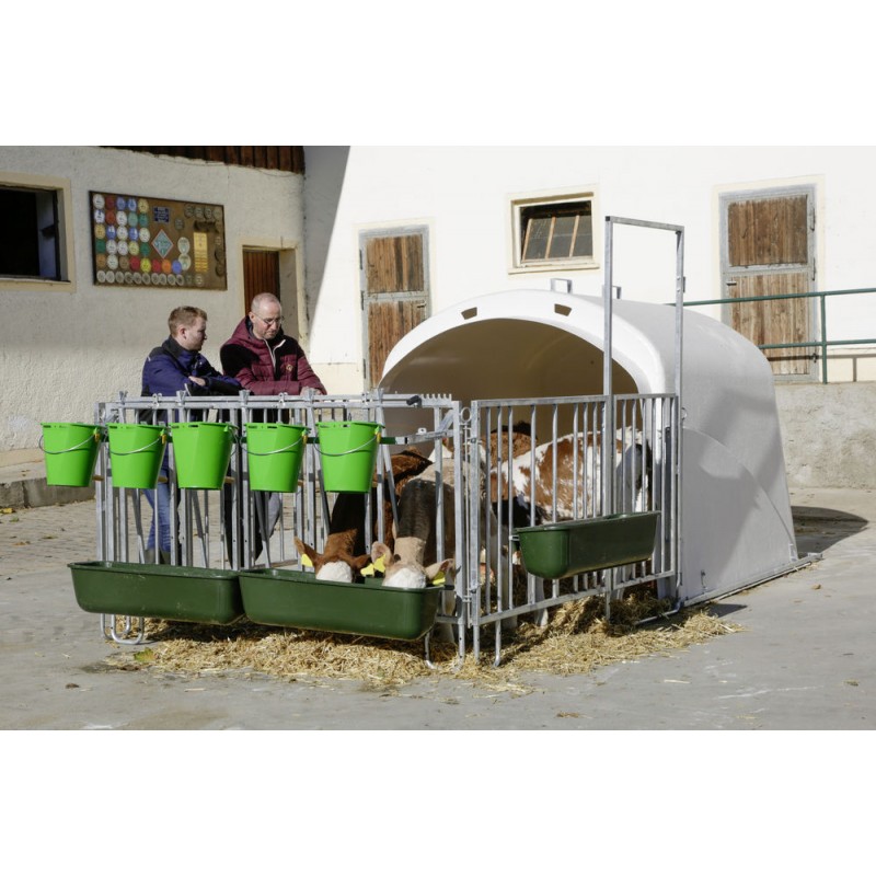 Bouda pro telata skupinová CalfHouse Premium XL, s ohrádkou