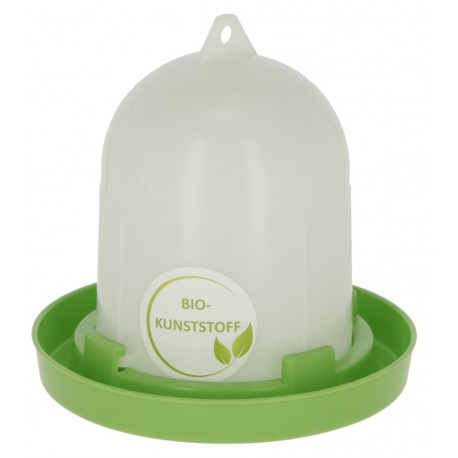 Napáječka pro drůbež klobouková s bajonetem, EKO plast, bílá / zelená