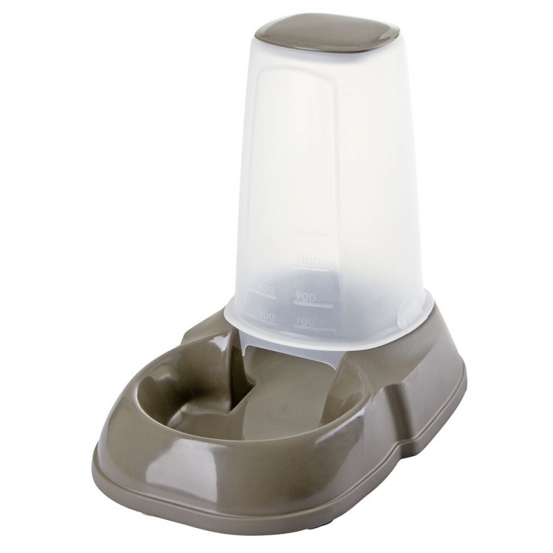 Zásobník na krmivo Maya pro psy a kočky, matná šedozelená