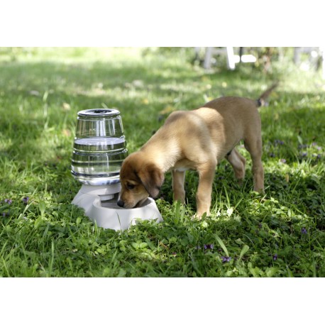 KERBL Zásobník s miskou na vodu pro psy a kočky popelavě hnědý KERBL Zásobník s miskou na vodu pro psy a kočky popelavě hnědý