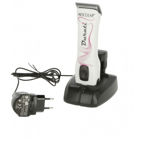 Aesculap strojek stříhací Durati ProWhite XT436-WP na skot a psy, vč. stříhací hlavy 1,5 mm, 2x bat.