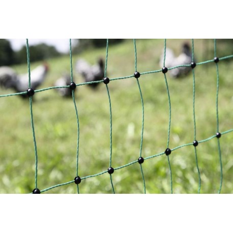 Síť vodivá pro drůbež 106 cm, 2 hroty, zelená