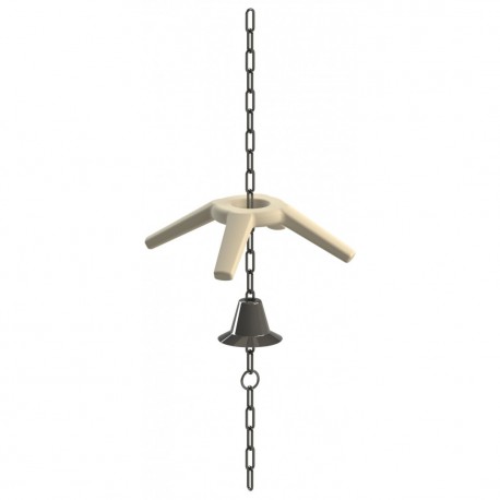 Hračka pro selata BiteStar, kříž kousací z přírodního kaučuku, sada pro zavěšení