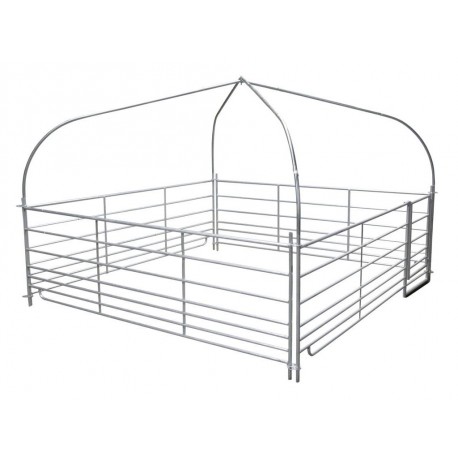 Mobilní přístřešek pro ovce a kozy s plachtou, 2,75 x 2,75 m