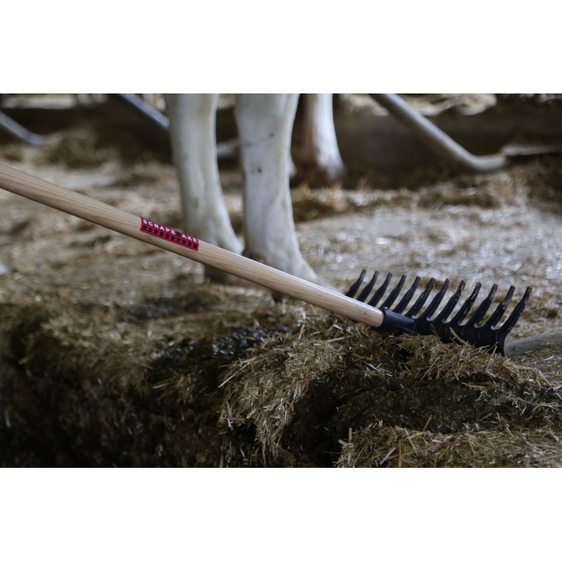 Hrábě oboustranné / stěrka, bez násady, černé Hrábě oboustranné / stěrka, bez násady, černé