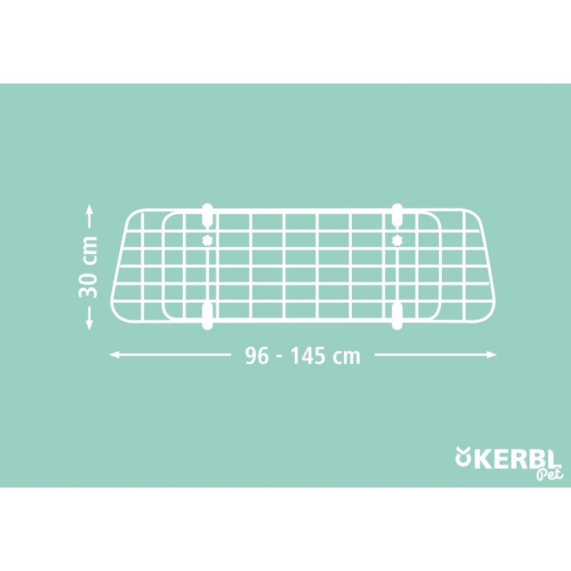 Zábrana do auta bezpečnostní, 96-145 x 30 cm