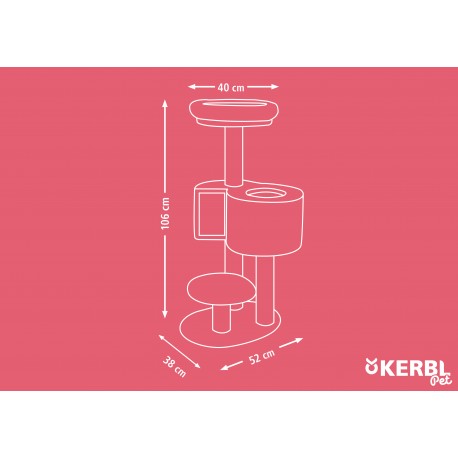 Škrabadlo pro kočky  Fridolin - kočičí strom