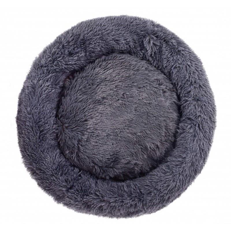 Kerbl pelíšek Fluffy pro štěňata a malé psy, plyšový, šedý