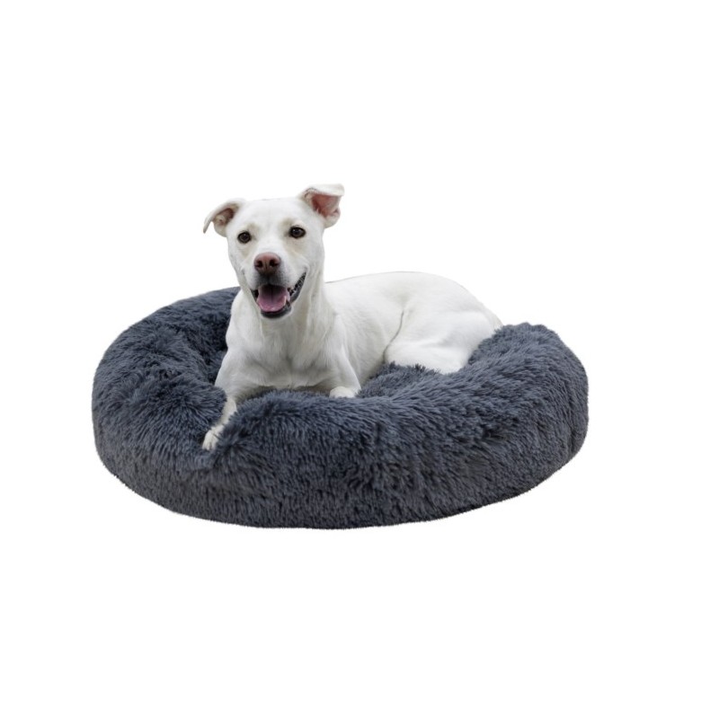 Kerbl pelíšek Fluffy pro štěňata a malé psy, plyšový, šedý