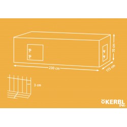 Výběh pro králíky, hlodavce a drůbež 230 x 115 x 70 cm