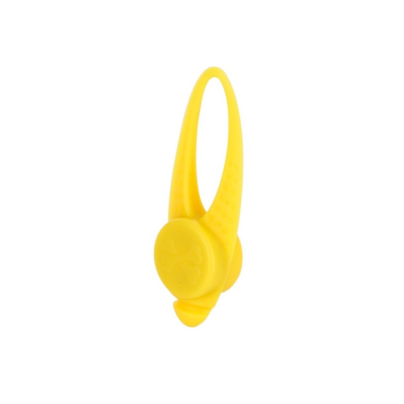 Silikonové LED blikající světlo, žluté, 8x3cm