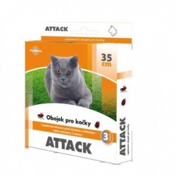 ATTACK antiparazitární obojek pro kočky, 35 cm
