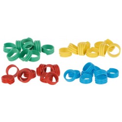 Kroužky na slepice, spirálové, 4 barvy