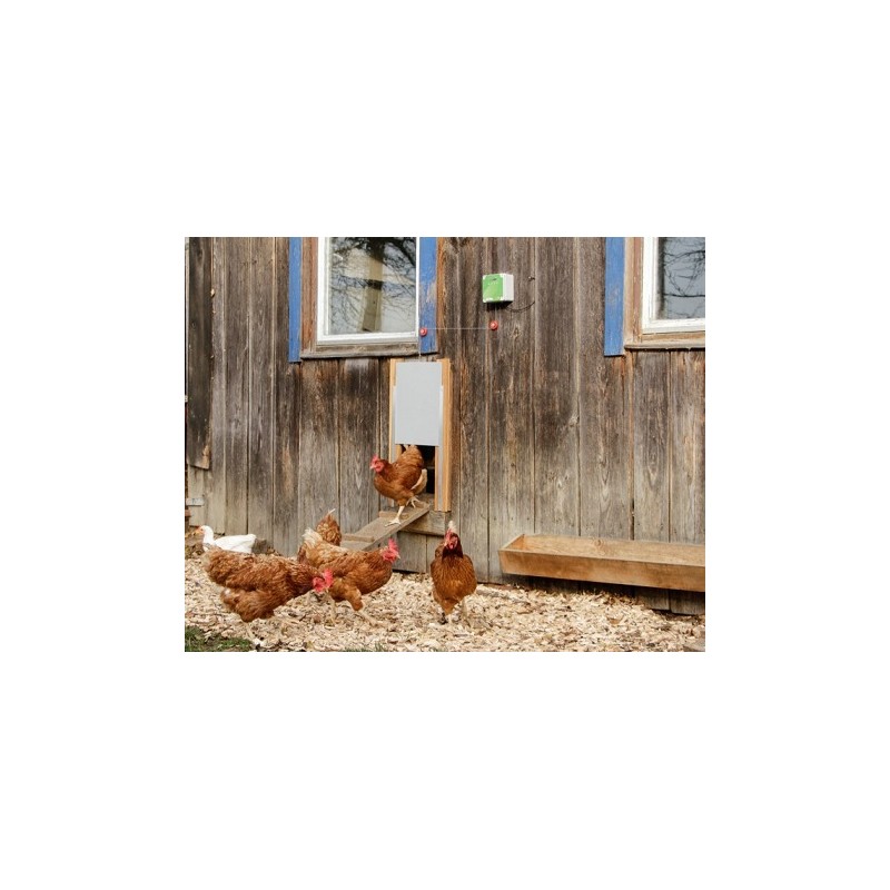 Automatické otevírání a zavírání kurníku KERBL