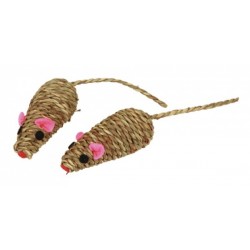 Hračka pro kočky - myš přírodní z mořské trávy, 7 cm