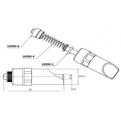 Napáječka kolíková Mono, 3/4" ,nerez, pro prasnice a výkrm
