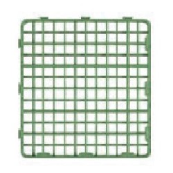 Podlahový rošt pro drůbež, zelená, 25 x 25 cm
