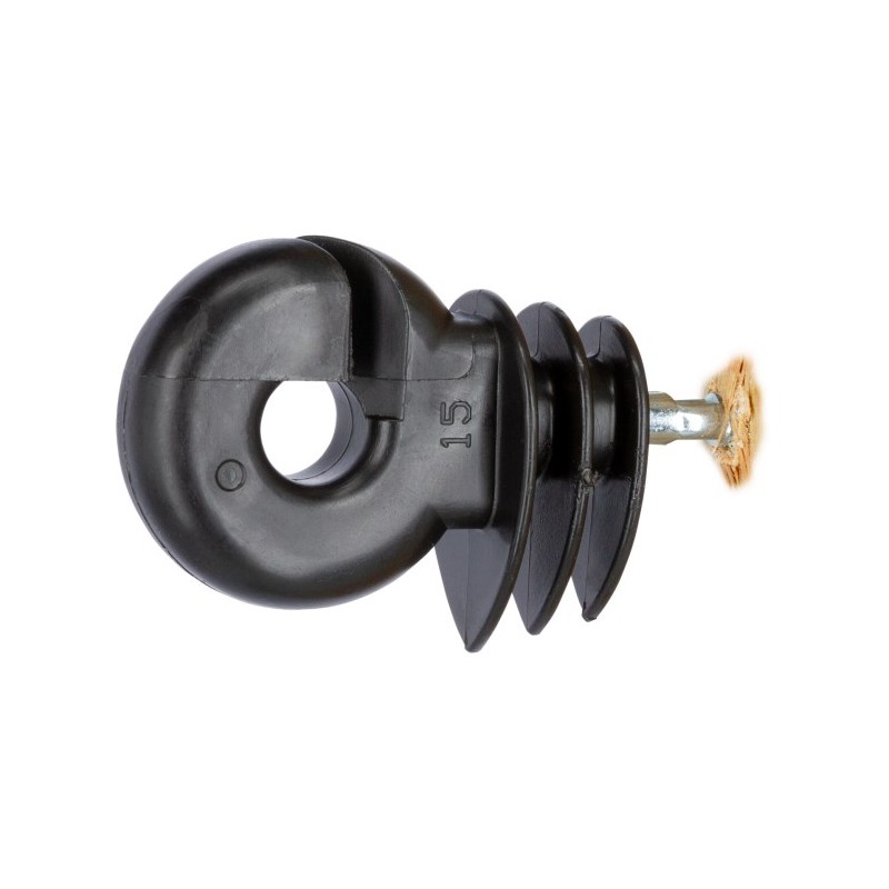 Izolátor kruhový Easy Dril pro elektrický ohradník, vyztužený s vrutem EDX