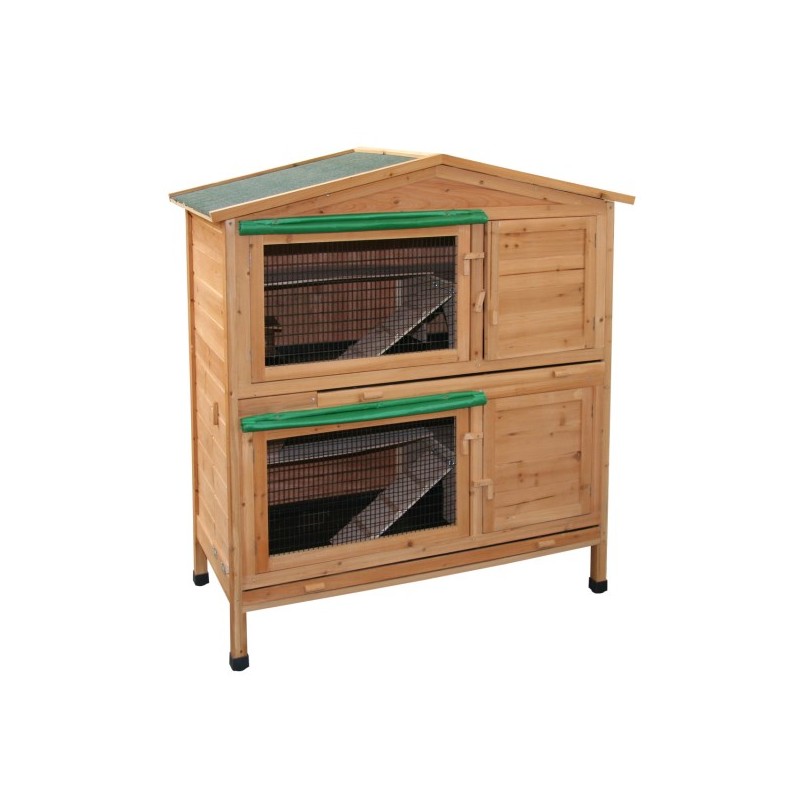 Králíkárna dvouposchoďová APPARTMENT - kotec pro králíky 118x61x130 cm