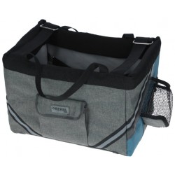 Cestovní taška na kolo pro psa Vacation 38x29x25 cm, šedá/modrá 
