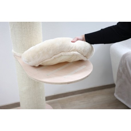 Kočičí strom DOLOMIT Tower - béžové škrabadlo pro kočky, 38 x 187 cm