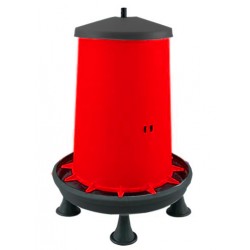 Automat krmící závěsný, krmítko pro drůbež, plastový střed, s nožičkami