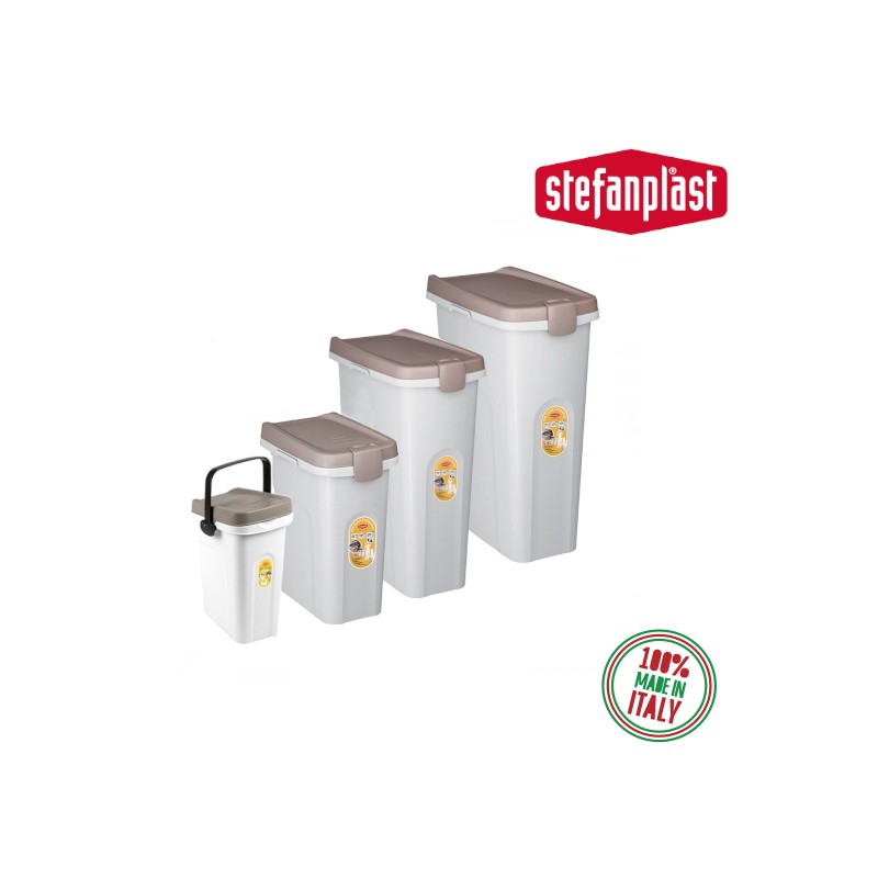 Kontejner na krmivo Fusto, bílá/popelavě hnědá