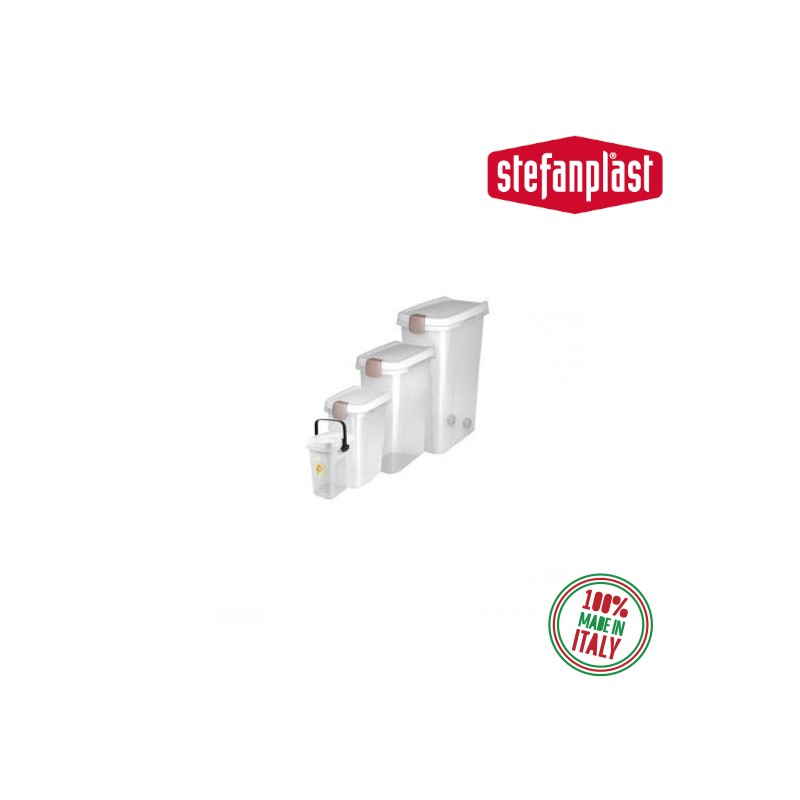 Kontejner na krmivo Fusto transparentní/popelavě hnědá