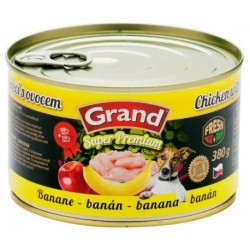 GRAND Super Premium Kuřecí - banán, 380g