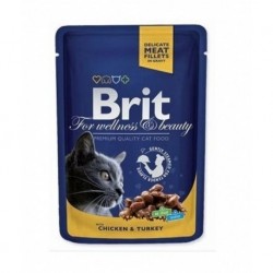 BRIT Premium Cat kapsa with Chicken&Turkey 100g